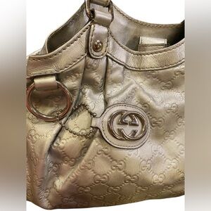 Gucci Guccisima Medium Sukey silver Tote handbag
